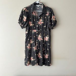 American Eagle Polka Dot Floral Dress